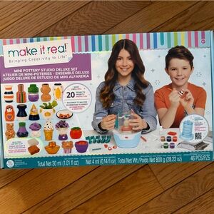 Make it real mini pottery studio used in original box